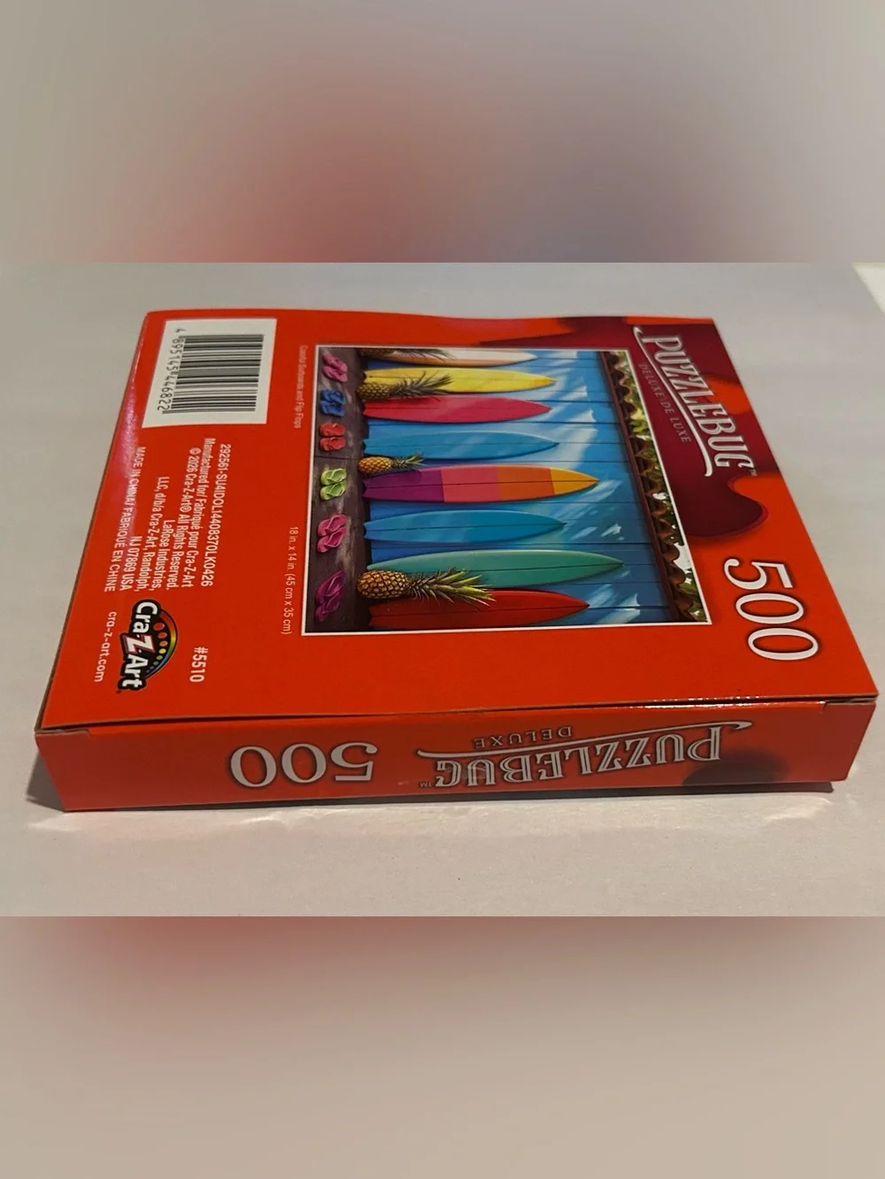 New “Colorful Surfboards and Flip Flops” Puzzle 500 Pieces Puzzlebug Deluxe
